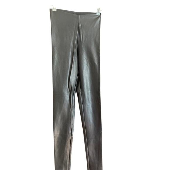 SKIMS | Faux Leather Leggings in Onyx Black | Size Extra Small - Picture 2 of 5